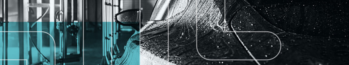 A car being washed with Car Wash Alliance chemicals