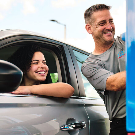 A car wash business owner providing great services